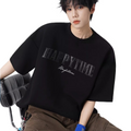 American letter embroidered short sleeve t-shirt SIN041
