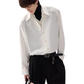 Men's high-end fake three and a half turtleneck shirts men's anti-wrinkle long-sleeved shirts with trendy insides