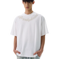 American retro letter pearl short sleeve t-shirt SIN045