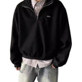 Retrocleanfit ultra short half collar loosesweatshirt SIN0832