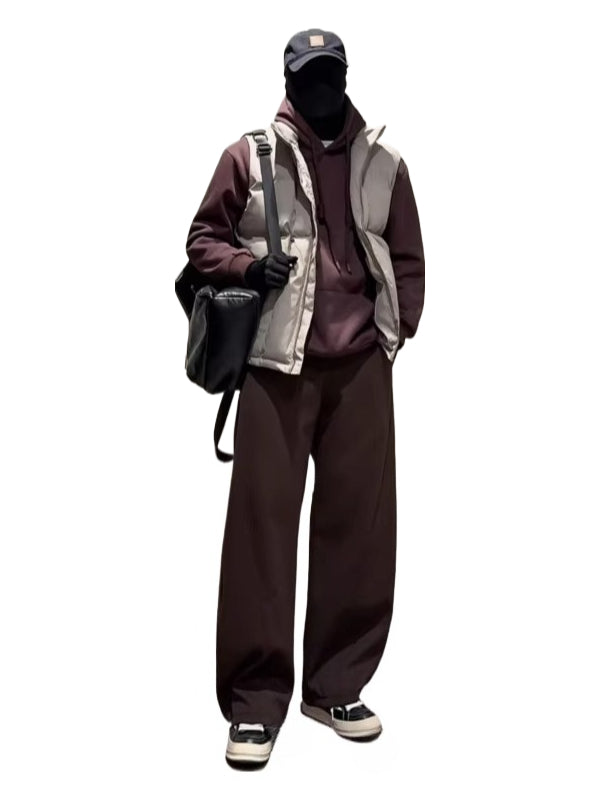 Vest stand-up neck cotton-padded vest sleeveless jacket SIN0812