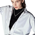 Artificial pearl necklace women's light luxury niche high-end sense love collarbone chain popular versatile jewelry WY015