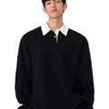 American style fake two-piece shirt collar polo sweatshirt for men  SIN008