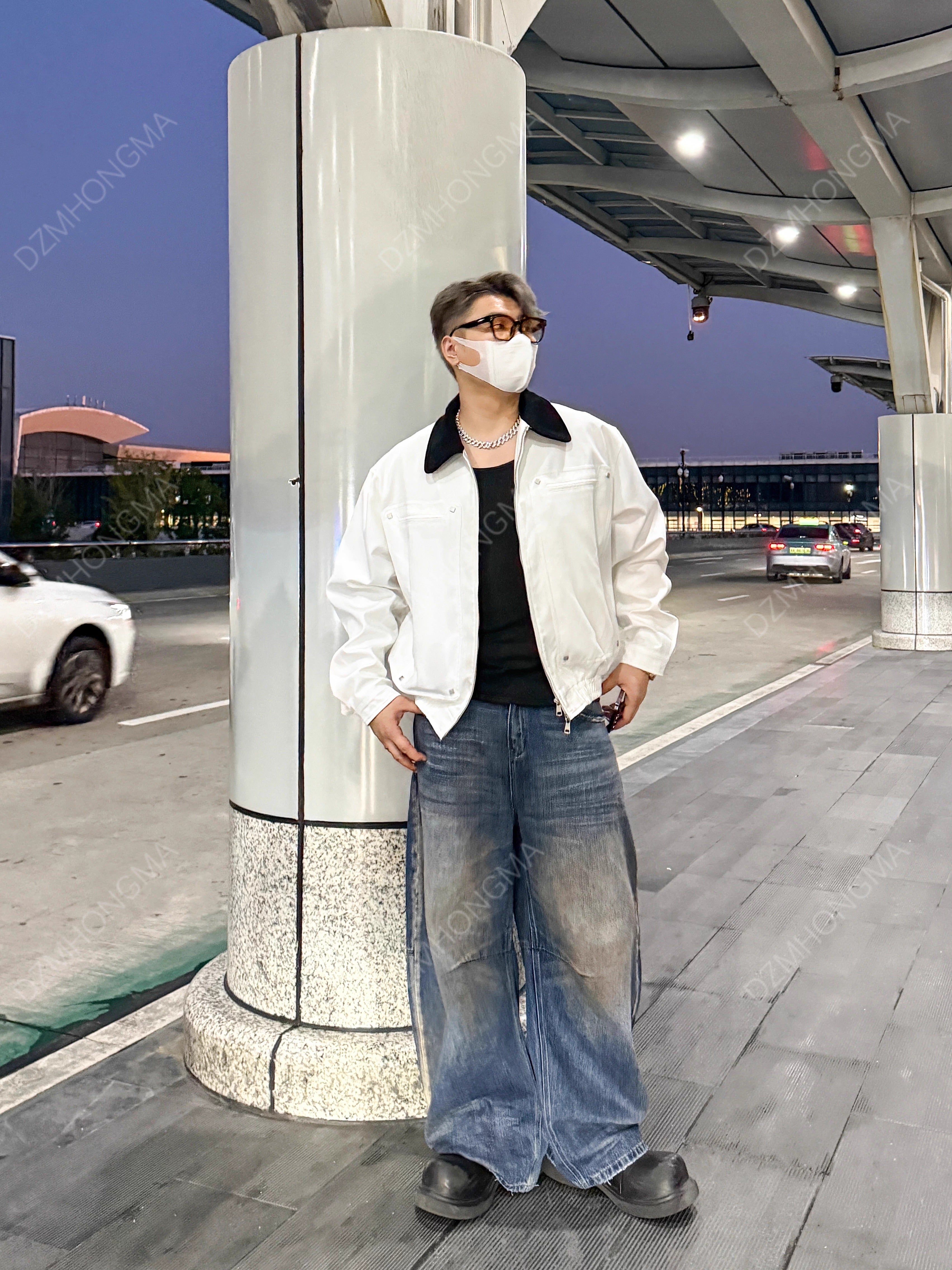 [DAZHONGMA] CLEANFIT OLD-MONEY COLLARED JACKET st5058