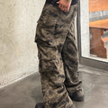[DAZHONGMA] CAMO CARGO UTILITY TROUSERS st5048