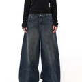 [MRNEARLY] wide leg straight jeans st1845