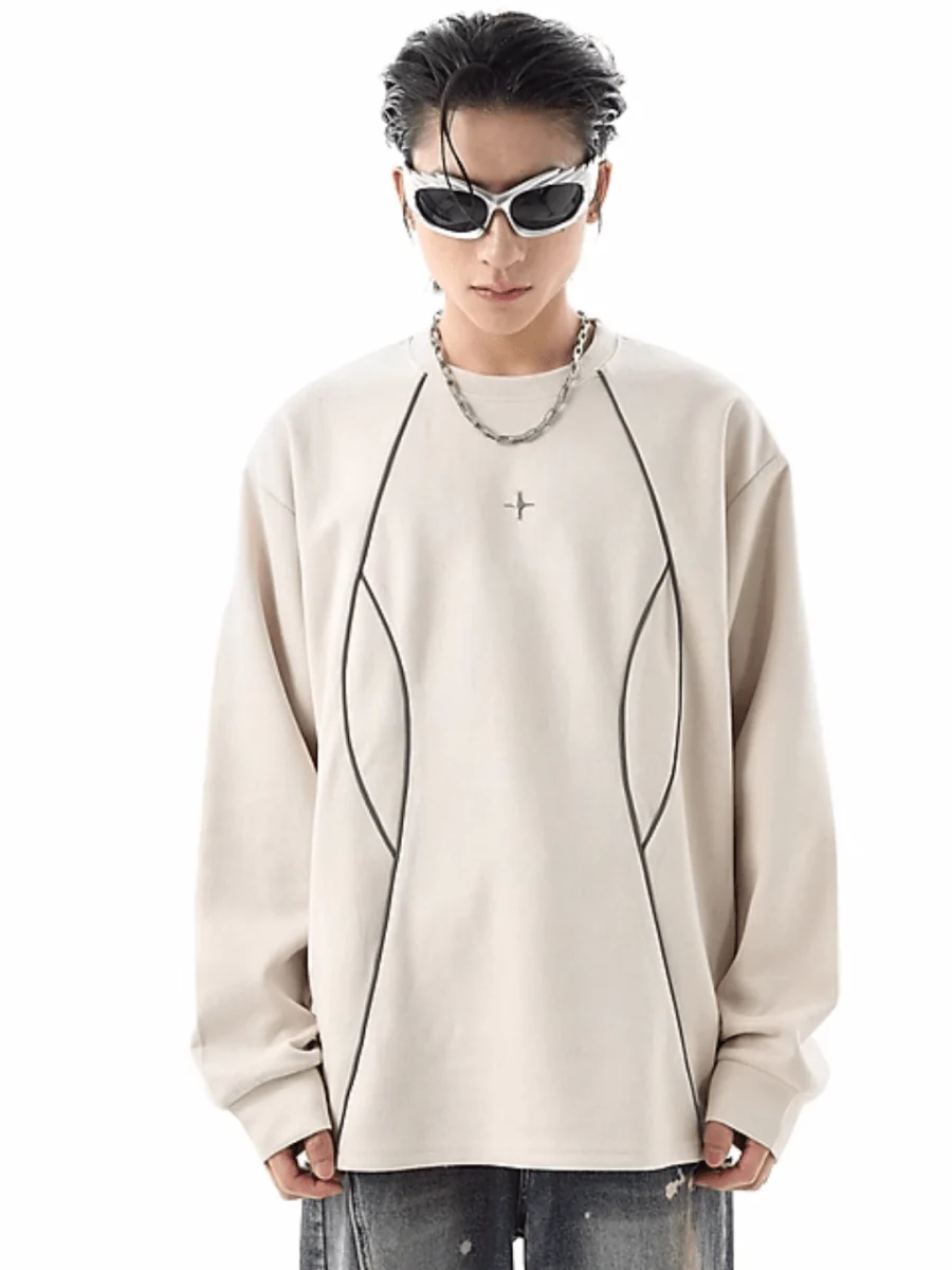 [TREND ST] round neck sweater st1856
