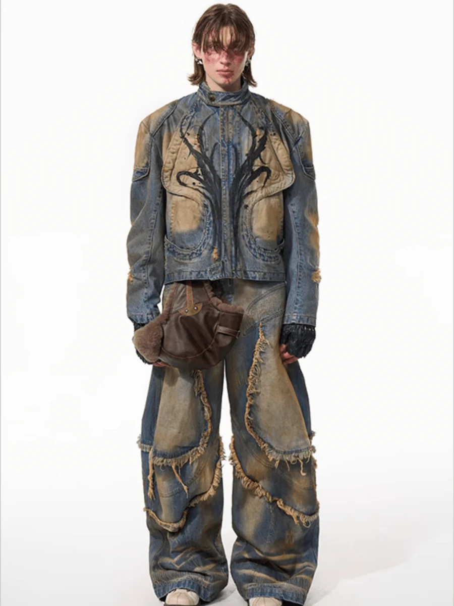 [STARTEXCEEDEND] denim jacket + bottoms st1882