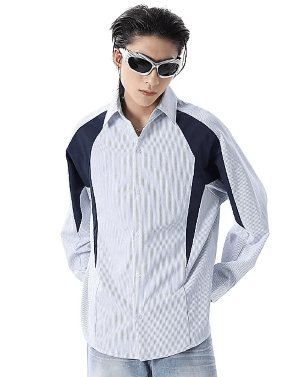 [TREND ST] striped shirt st1859