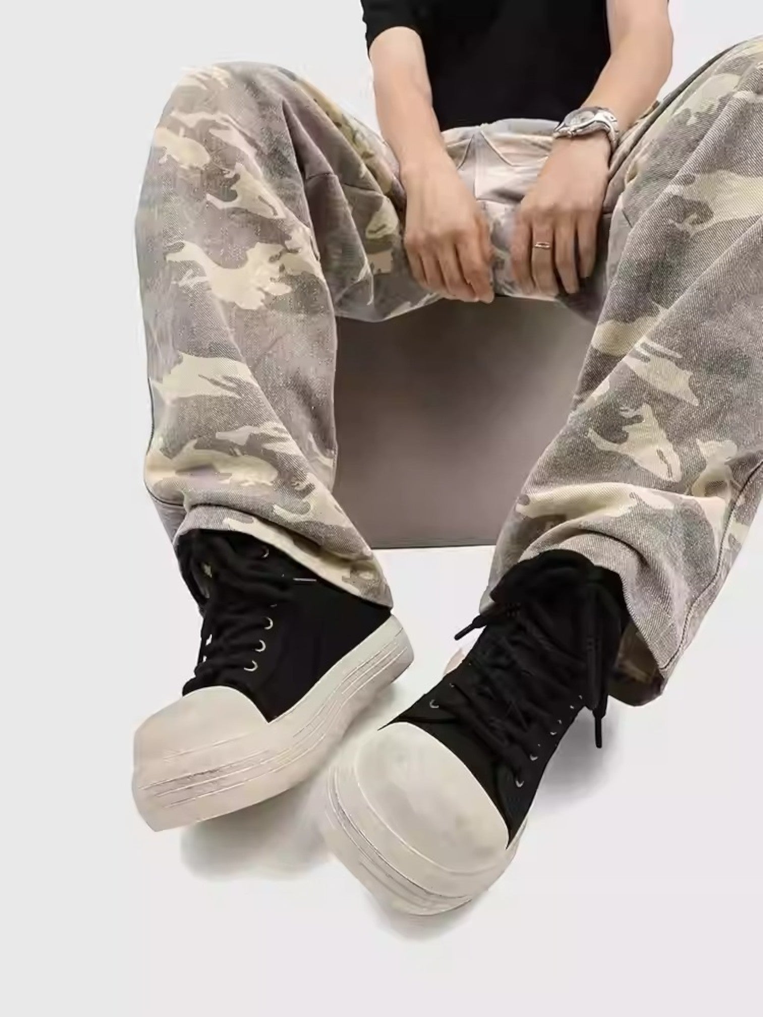 OVERSIZED TOE CANVAS SHOES st5043