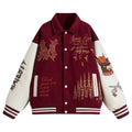 [W.K] PATCHED VARSITY EMBROIDERED JACKET st5030